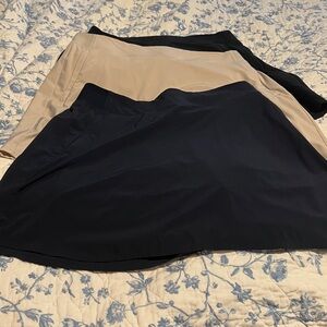 Stylish Black and Tan Skorts- Athleta